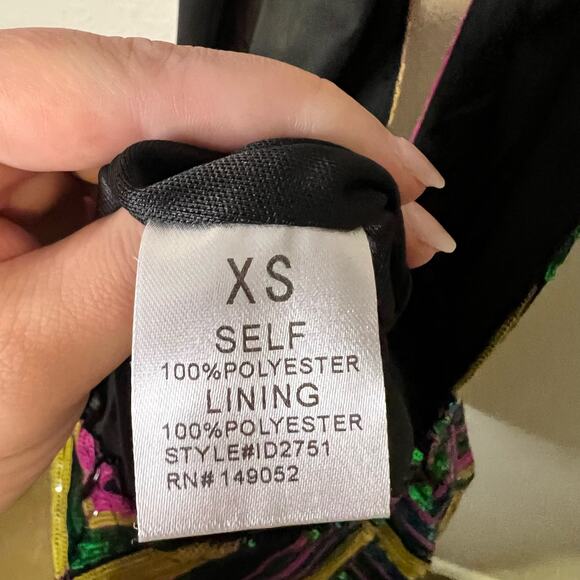 FashionNova Sequin Backless Halter Dress Size XS - Picture 5 of 5